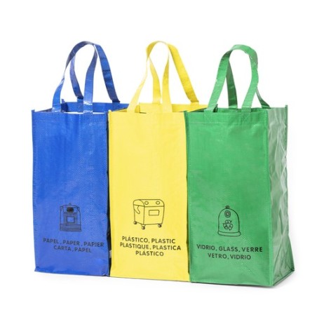 Set de Sacs Éco-responsables Personnalisés de Recyclage Lopack Matières : polypropylène (PP)