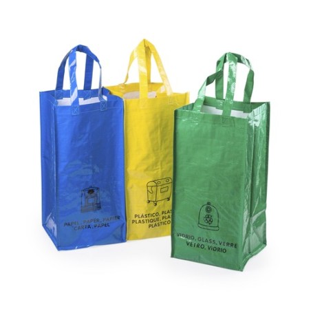Set de Sacs Éco-responsables Personnalisés de Recyclage Lopack Matières : polypropylène (PP) impression haute définition