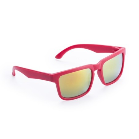 Lunettes de Soleil Publicitaires Éco-responsables - Bunner Couleurs : rouge goodies publicitaire événementiel