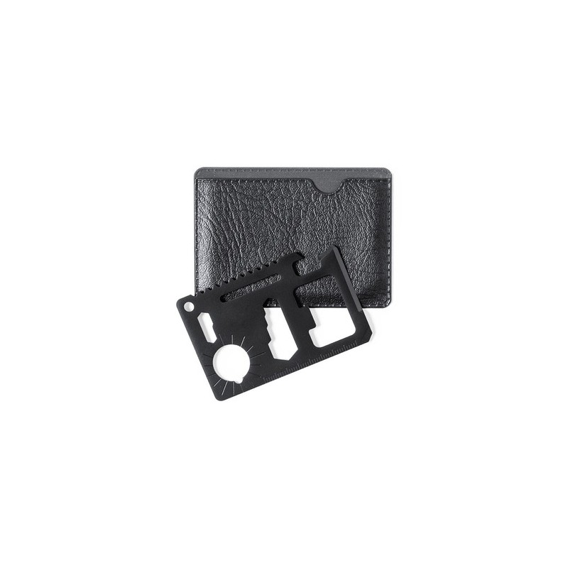 Multi Outils Personnalisés Wicax Matières : acier inoxydable Couleurs : argenté marquage laser ultra précis