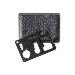 Multi Outils Personnalisés Wicax Matières : acier inoxydable Couleurs : noir cadeau entreprise pas cher