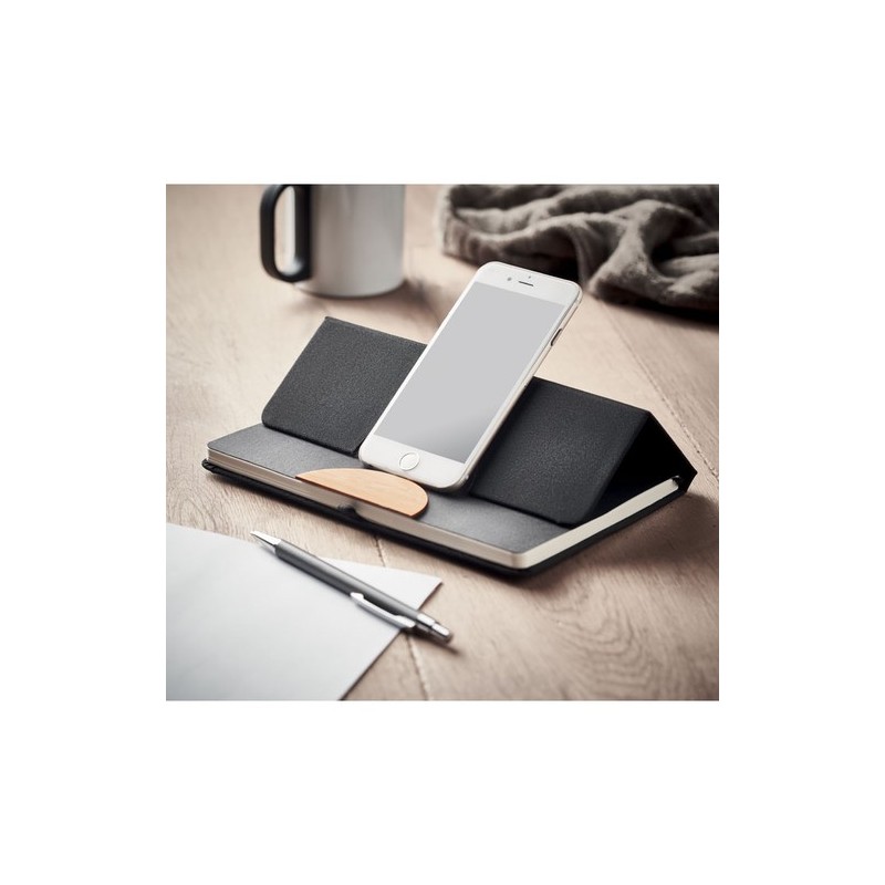Carnet A5 Éco-responsable et Personnalisé 80 pages lignées RPET BLAMA Matières : papier Couleurs : noir livraison express 24h 48