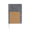 Bloc-notes personnalisé pas cher Wilko Matières : liège Couleurs : gris
