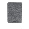 Bloc-notes personnalisé pas cher Wilko Matières : liège Couleurs : gris impression haute définition