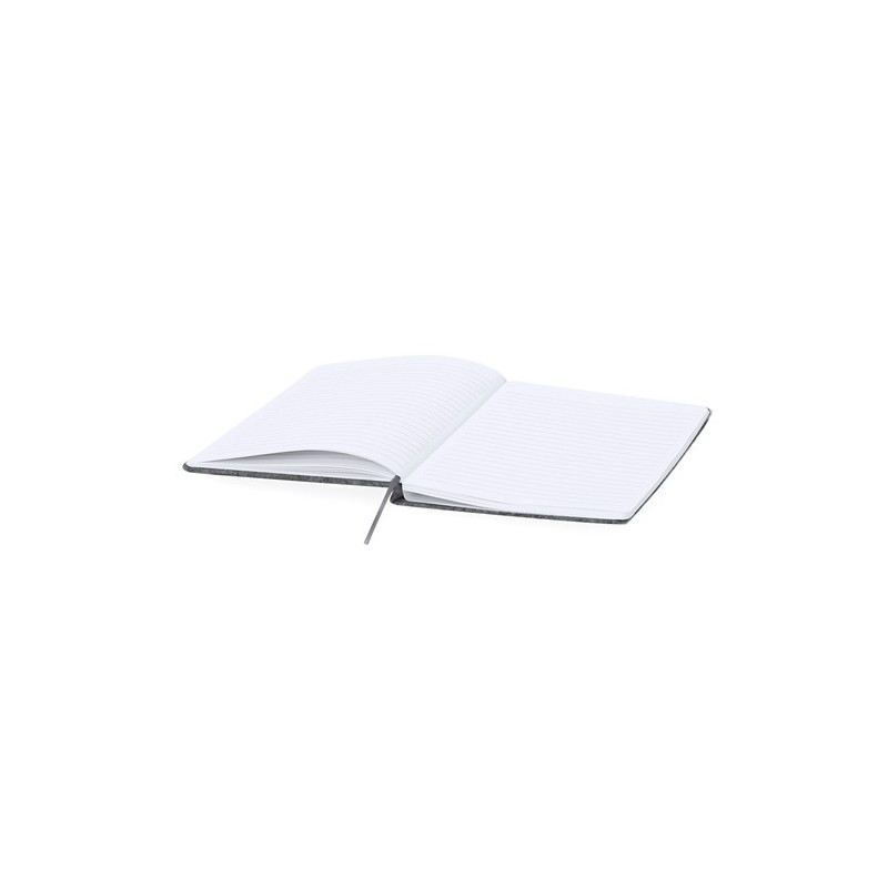 Bloc-notes personnalisé pas cher Wilko Matières : liège Couleurs : gris marquage laser ultra précis