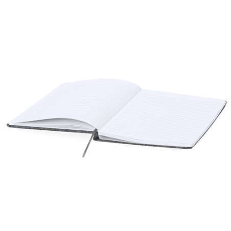 Bloc-notes personnalisé pas cher Wilko Matières : liège Couleurs : gris marquage laser ultra précis