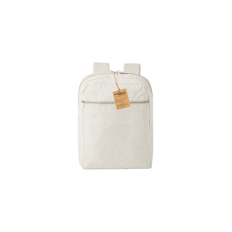 Sac à Dos Éco-responsable et Pratique de Vélo Personnalisé Hoblak Matières : coton recyclé Couleurs : naturel