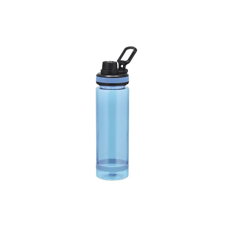 Bidon personnalisé pas cher Ziffel Matières : PET recyclé Couleurs : bleu clair impression haute définition