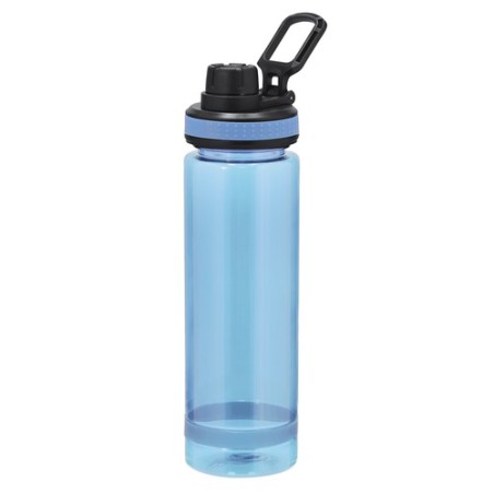 Bidon personnalisé pas cher Ziffel Matières : PET recyclé Couleurs : bleu clair impression haute définition