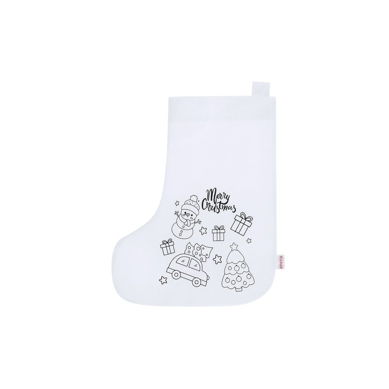 Chaussette personnalisée pas cher - Mordy Matières : PET recyclé Couleurs : blanc