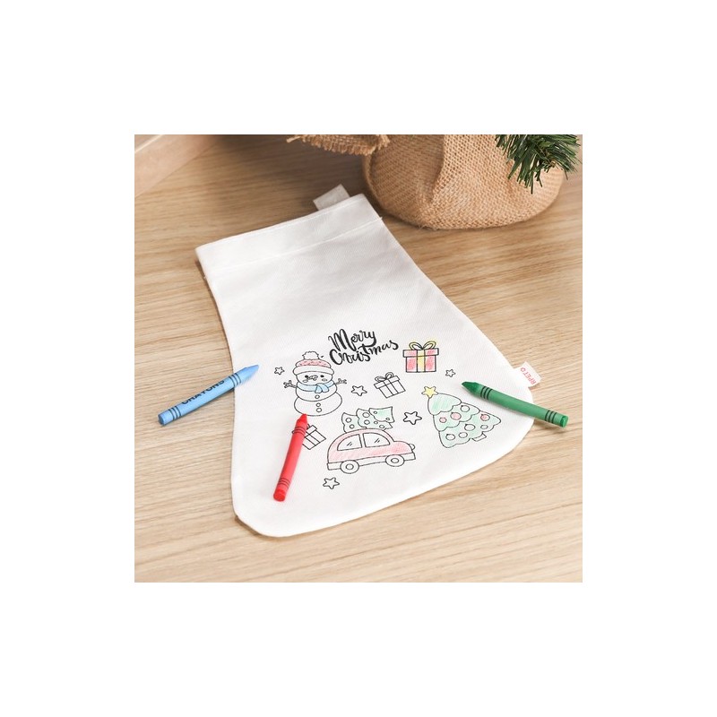 Chaussette personnalisée pas cher - Mordy Matières : PET recyclé Couleurs : blanc cadeau entreprise pas cher
