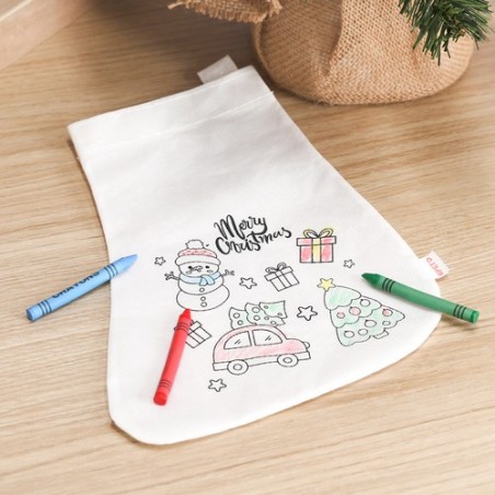 Chaussette personnalisée pas cher - Mordy Matières : PET recyclé Couleurs : blanc cadeau entreprise pas cher