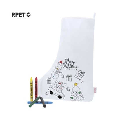 Chaussette personnalisée pas cher - Mordy Matières : PET recyclé Couleurs : blanc goodies publicitaire événementiel