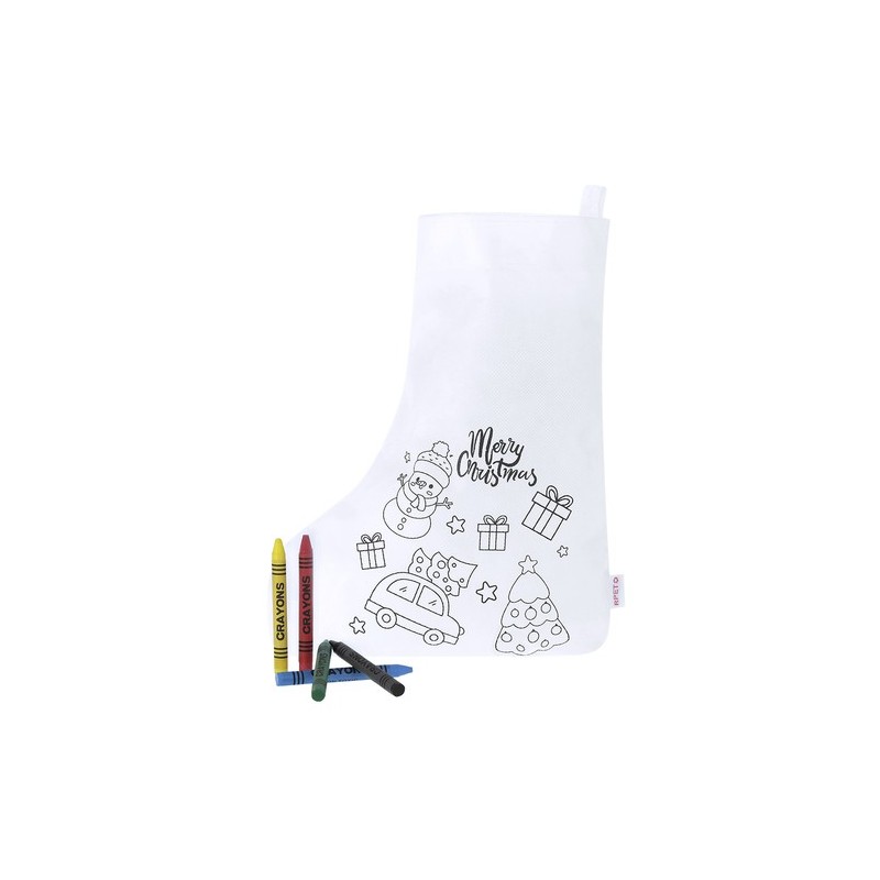 Chaussette personnalisée pas cher - Mordy Matières : PET recyclé Couleurs : blanc impression haute définition