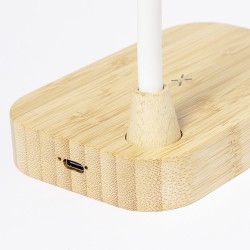 Lampe Chargeur Personnalisée 2 en 1 Éclairante pas cher - Gregal Matières : bambou goodies publicitaire événementiel