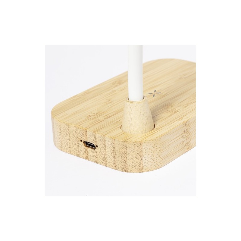 Lampe Chargeur Personnalisée 2 en 1 Éclairante pas cher - Gregal Matières : bambou goodies publicitaire événementiel