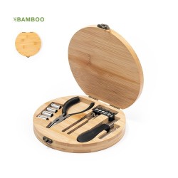 Set d'Outils Personnalisés Éco-responsables et Pratiques Rosen Matières : bambou