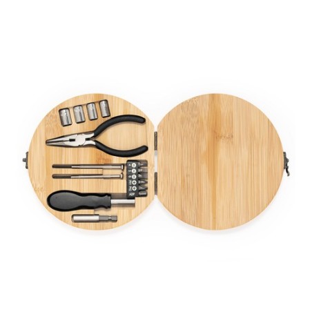 Set d'Outils Personnalisés Éco-responsables et Pratiques Rosen Matières : bambou goodies publicitaire événementiel