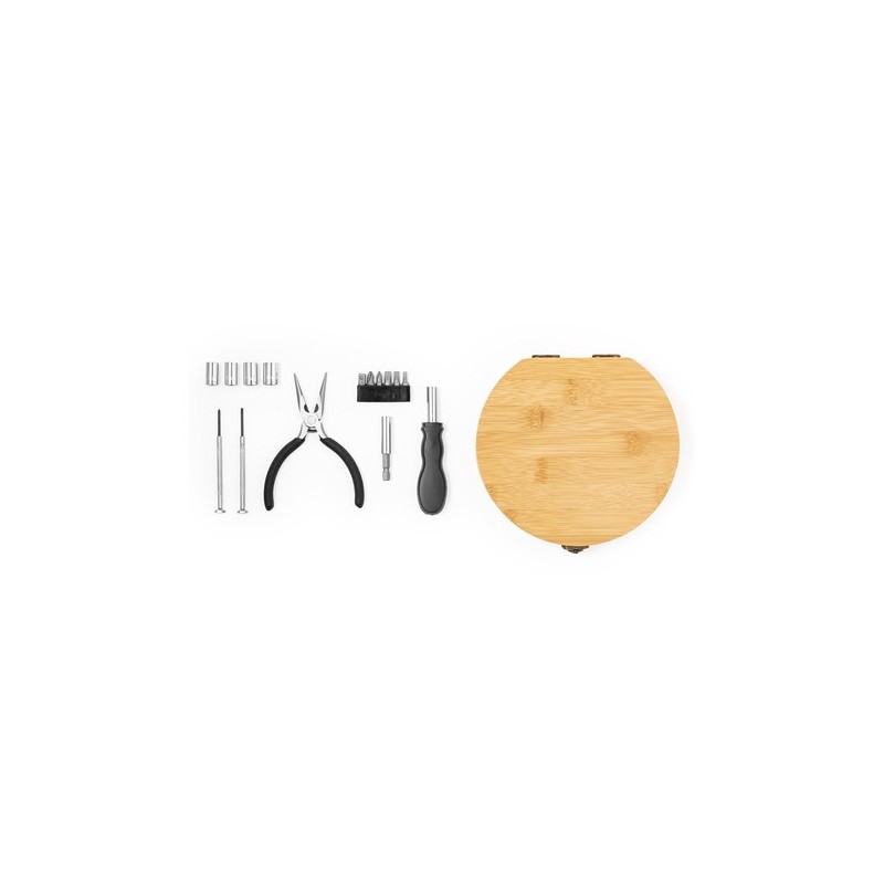 Set d'Outils Personnalisés Éco-responsables et Pratiques Rosen Matières : bambou impression haute définition