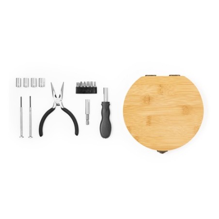 Set d'Outils Personnalisés Éco-responsables et Pratiques Rosen Matières : bambou impression haute définition