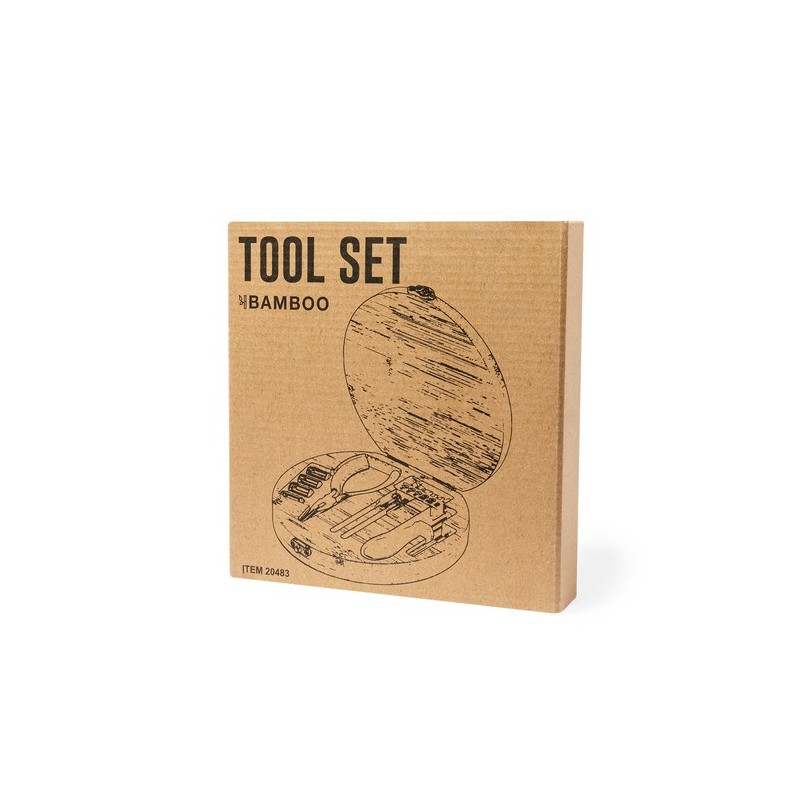 Set d'Outils Personnalisés Éco-responsables et Pratiques Rosen Matières : bambou livraison express 24h 48h