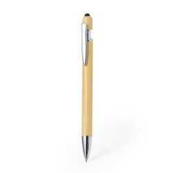 Stylet Bille Multifonction Éco-responsable Personnalisé Clixo Matières : bambou 2
