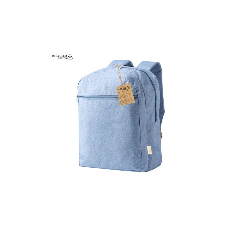 Sac à Dos Éco-responsable et Pratique de Vélo Personnalisé Hoblak Matières : coton recyclé Couleurs : noir impression haute défi