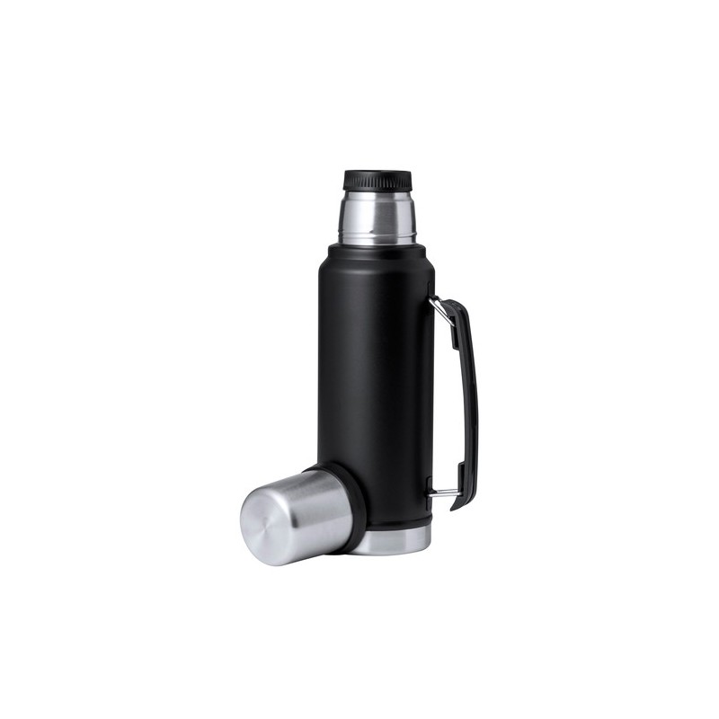 Bouteille Isotherme Élégante Personnalisée à Prix Abordable - Thermo Jokinen Matières : acier inoxydable Couleurs : noir cadeau 