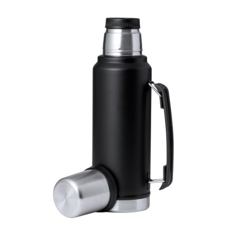 Bouteille Isotherme Élégante Personnalisée à Prix Abordable - Thermo Jokinen Matières : acier inoxydable Couleurs : noir cadeau 