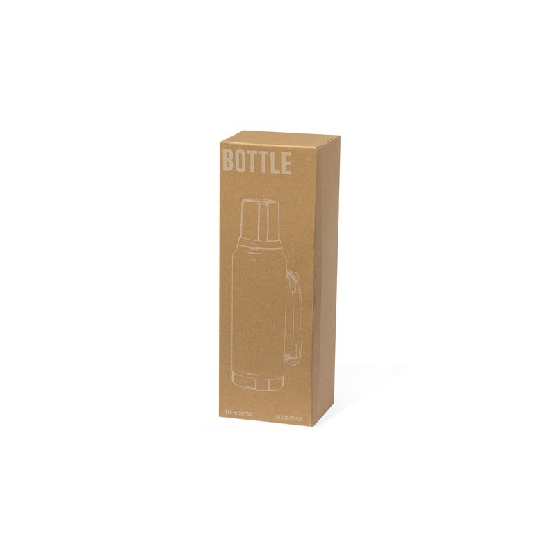 Bouteille Isotherme Élégante Personnalisée à Prix Abordable - Thermo Jokinen Matières : acier inoxydable Couleurs : noir impress