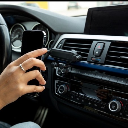 Support Ajustable Personnalisé pour Porte-Téléphone Auto - Vetel Couleurs : noir goodies publicitaire événementiel