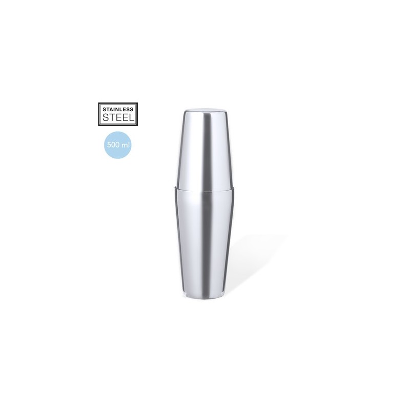 Shaker Personnalisé en Acier Inox 500ml Design pas cher - Stiwar Matières : acier inoxydable Couleurs : argenté personnalisable 