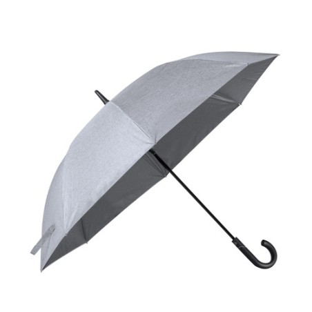 Parapluie Personnalisé Pratique - Dewey Matières : polyester Couleurs : gris cadeau entreprise pas cher