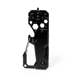 Outil Multifonction Pratique Personnalisé Valixia Matières : acier inoxydable Couleurs : noir cadeau entreprise pas cher