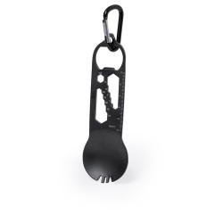 Outils Multifonctions Pratiques Personnalisés pas cher - Olexa Matières : acier inoxydable Couleurs : noir