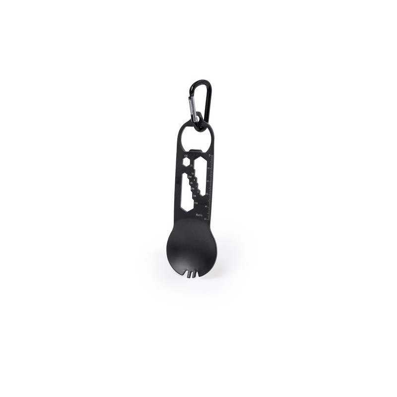 Outils Multifonctions Pratiques Personnalisés pas cher - Olexa Matières : acier inoxydable Couleurs : noir