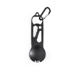 Outils Multifonctions Pratiques Personnalisés pas cher - Olexa Matières : acier inoxydable Couleurs : noir cadeau entreprise pas