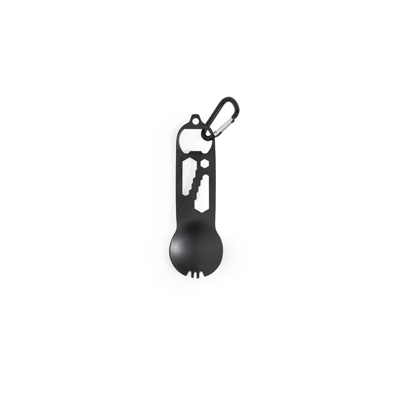 Outils Multifonctions Pratiques Personnalisés pas cher - Olexa Matières : acier inoxydable Couleurs : noir cadeau entreprise pas