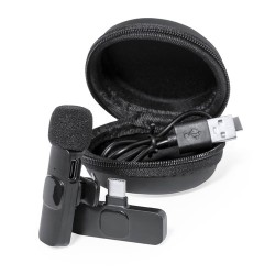 Microphone Haut de Gamme Audio Personnalisé Spart pas cher Couleurs : noir cadeau entreprise pas cher