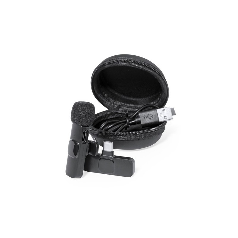 Microphone Haut de Gamme Audio Personnalisé Spart pas cher Couleurs : noir cadeau entreprise pas cher