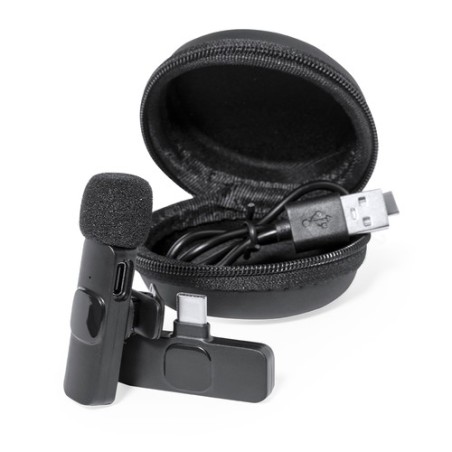 Microphone Haut de Gamme Audio Personnalisé Spart pas cher Couleurs : noir cadeau entreprise pas cher