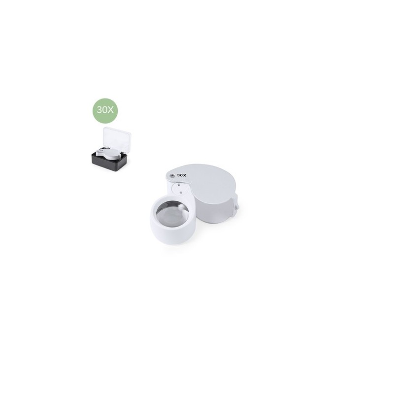 Loupe Personnalisée 30X - Nunky Matières : métal Couleurs : argenté personnalisable avec votre logo