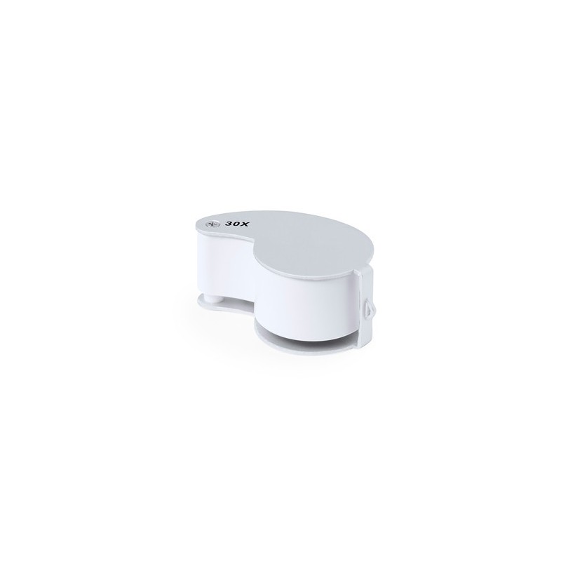 Loupe Personnalisée 30X - Nunky Matières : métal Couleurs : argenté marquage laser ultra précis
