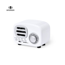 Haut-Parleur Bluetooth Vintage Personnalisé Économique - Florens Couleurs : blanc 2