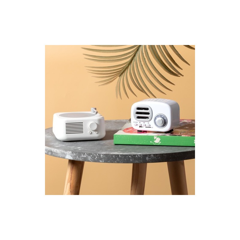 Haut-Parleur Bluetooth Vintage Personnalisé Économique - Florens Couleurs : blanc livraison express 24h 48h
