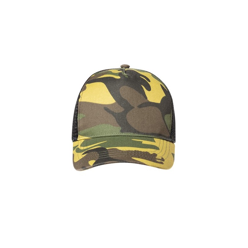 Casquette Éco-responsable Personnalisable - Pamper Matières : polyester recyclé Couleurs : camouflage cadeau client original
