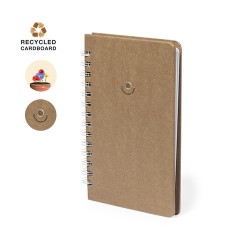 Cahier Éco-responsable Ensemencé Personnalisé Astrida Matières : carton Couleurs : naturel 2