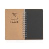 Cahier Éco-responsable Ensemencé Personnalisé Astrida Matières : carton Couleurs : naturel marquage laser ultra précis