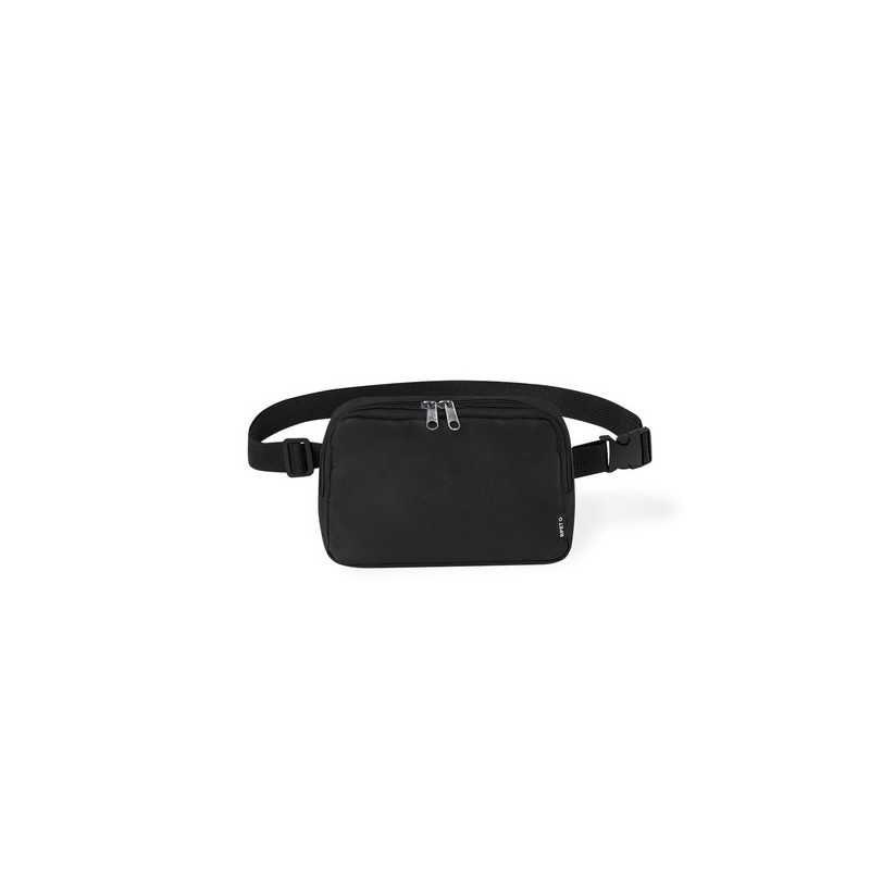 Sac Banane Éco-responsable Personnalisé en Polyester RPET Vexen Couleurs : noir Matières : polyester recyclé