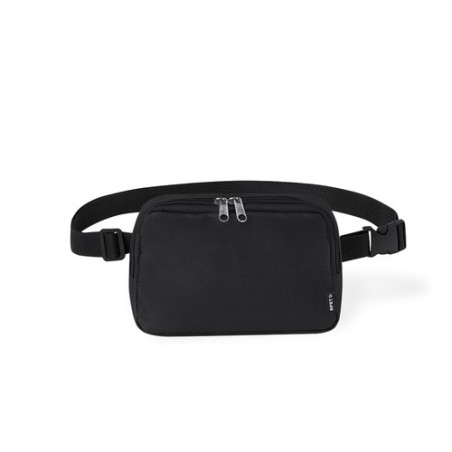 Sac Banane Éco-responsable Personnalisé en Polyester RPET Vexen Couleurs : noir Matières : polyester recyclé